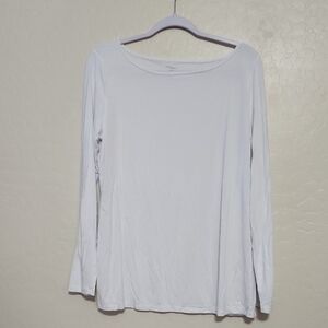 Elegant White Long Sleeve Tee